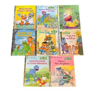 Vintage 1980's-90's Lot of 8 Sesame Street, Jim Henson's Muppets LGB